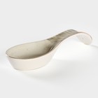 Подставка фарфоровая под ложку Доляна «Млечный путь», 21,5×7,5×3,5 см, цвет серый - Фото 3