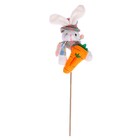 Мягкая игрушка-топпер «Кролик с морковкой», виды МИКС - фото 6702258