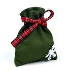 Мешок для подарков «Снежинка», 16 × 13 см, цвета МИКС - фото 6702341