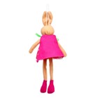Мягкая игрушка «Зайка в платье», на подвесе, цвет МИКС - фото 6702346