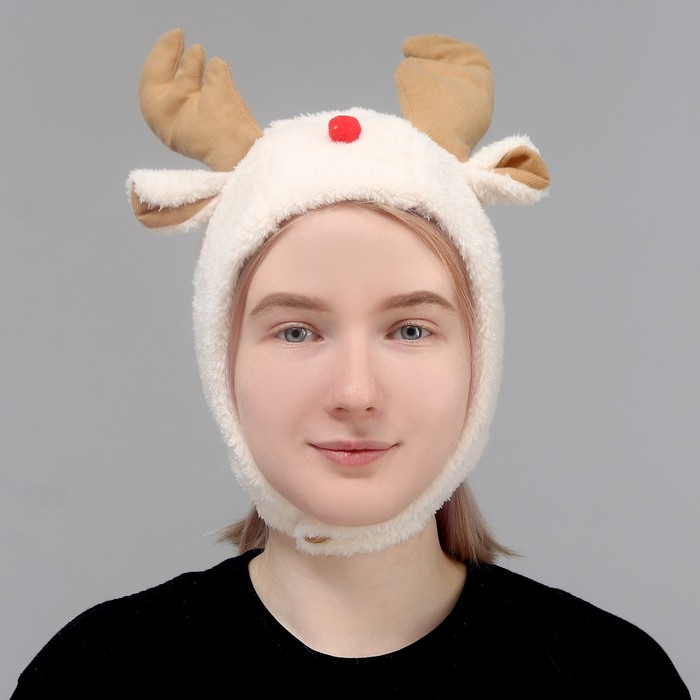 Карнавальная шапка «Олень» с рожками купить в Чите Шапки в  интернет-магазине Чита.дети (7642297)