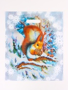 Пакет "Белочка", полиэтиленовый с вырубной ручкой, 36х43 см, 35 мкм (50 шт) - фото 809223533