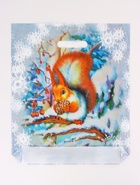 Пакет "Белочка", полиэтиленовый с вырубной ручкой, 36х43 см, 35 мкм (50 шт) - фото 809223535