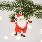 Елочная игрушка «Дед мороз», хдф, 6,8 х 8 см - Фото 1