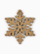 Ёлочная игрушка новогодняя «Снежинка», хдф, 6.9×7.6 см - Фото 4