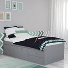 Кровать детская Polini kids Simple 3150 с 4 ящиками, цвет серый - Фото 2
