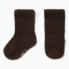 Носки детские с пухом яка, цвет шоколад, размер 2 (2-3 года) - фото 319065606