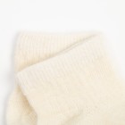Носки детские с шерстью мериноса, цвет бежевый, размер 0 (0-1 года) - Фото 2