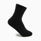 Носки женские шерстяные «Super fine», цвет чёрный, размер 35-37 - фото 9993612