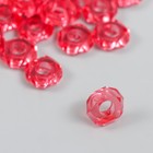 Бусины для творчества пластик "Гайка" набор 20 шт розовый 1,3х1,3х0,5 см - фото 6702688