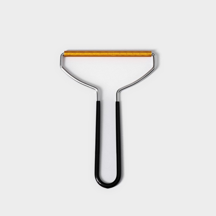 Скребок для чистки одежды, ковров, мебели Доляна, 18×12.5 см, ПВХ ручка - Фото 1