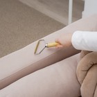 Скребок для чистки одежды, ковров, мебели Доляна, 16,5×12,5 см, ручка сосна - Фото 5