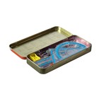 УЦЕНКА Готовальня 9 предметов: 2 циркуля 120 мм, угольник 60×30×90 мм, угольник 45×45×90 мм, линейка 15 см, транспортир, ластик, точилка, в металлическом пенале - Фото 2