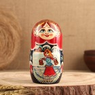 Матрёшка «Тройка», красный платок, 5 кукольная,  люкс - Фото 3