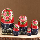 Матрёшка дерево «Парочка», красный платок, 5 кукольная, люкс, МИКС - Фото 2