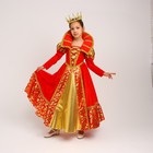 Карнавальный костюм «Королева», платье, корона, р. 32, рост 110-116 см - фото 321363178