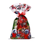 Пакет подарочный новогодний, для сладких подарков «Снегири» 25×40 см, цветной металлизированный рисунок - Фото 4