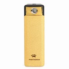 Зажигалка электронная, USB, спираль, фонарик, 2.5 х 7.5 см, желтая - Фото 2