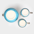 Набор керамической посуды "Персия", 3 предмета: кувшин 1.5 л, кружка 350 мл, синий, 1 сорт, Иран - Фото 4