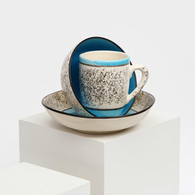 Набор посуды "Алладин", керамика, синий, 3 предмета, Иран