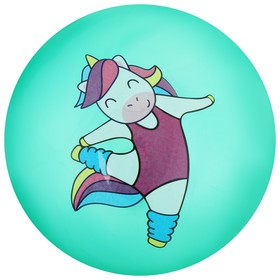 Мяч детский ZABIAKA «Единорожка-спортсменка», d=22 см, 60 г, цвет мятный