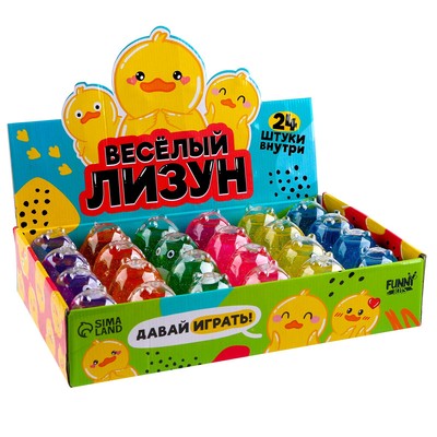 Лизун - слайм Funny toys «Птичка», МИКС