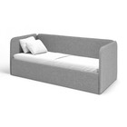 Кровать-диван Rafael 160х70 см, серая рогожка, боковина большая - фото 2194943