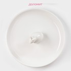 Блюдо «Зайка в золотом», d=20.5 см, доломит, белое - Фото 2