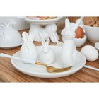 Блюдо «Зайка в золотом», d=20.5 см, доломит, белое - Фото 7