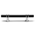 Ручка скоба CAPPIO, м/о 96 мм, d=12 mm, пластик, цвет хром/черный - фото 805037214