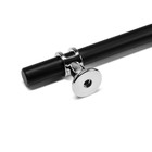 Ручка скоба CAPPIO, м/о 96 мм, d=12 mm, пластик, цвет хром/черный - фото 806817161