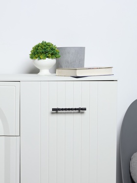 Ручка скоба CAPPIO, м/о 96 мм, пластик, цвет черный