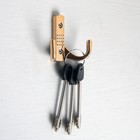 Крючок мебельный CAPPIO STANDART, двухрожковый, пластик, цвет золото - Фото 3