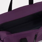 Сумка спортивная на молнии, 2 наружных кармана, цвет фиолетовый - фото 6703233