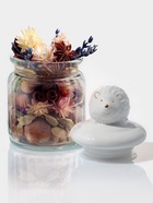 Банка для сыпучих Доляна «Ёжик в золотом», 230 мл, 7.8×15 см, с керамической крышкой, стекло, прозрачная - Фото 2