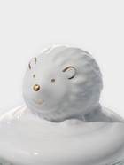 Банка для сыпучих Доляна «Ёжик в золотом», 230 мл, 7.8×15 см, с керамической крышкой, стекло, прозрачная - Фото 3