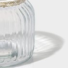 Банка стеклянная для сыпучих продуктов с керамической крышкой Доляна «Ёжик в золотом», 600 мл - Фото 5