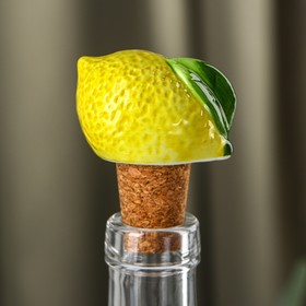 Пробка для бутылки Доляна «Лимон», 5×6 см