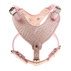 Шлейка из экокожи "Анаконда",оранжевый , размер 2 - Фото 1