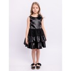 Платье «София», рост 134 см, цвет черный - фото 108676147