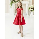 Платье «Луиза», рост 122 см, цвет красный - фото 110806556