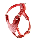 Шлейка из экокожи "Анаконда", красный, размер 3 - Фото 2