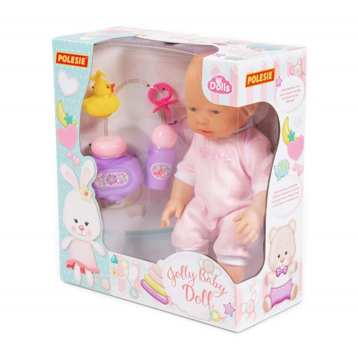 Пупс «Весёлый», 35 см, с соской + набор для купания, 3 элемента 56841
