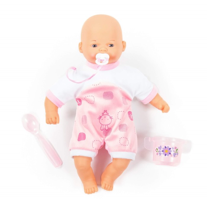 Пупс мягконабивной «Милый», 28 см, с соской + набор для кормления, 2 элемента 56842