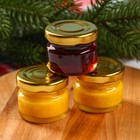 Подарочный набор новогодний «Радостных дней», 2 крем-меда и варенье с шишками по 30 г - Фото 2