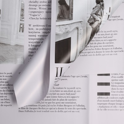 Пленка флористическая «Газета моды» 65 мкм, 50×58 см