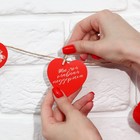 Гирлянда, интерьерное украшение «Моей половинке», 7 штук, 7×7 см - Фото 3