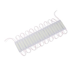 Светодиодный модуль SMD5730, 2,4 Вт, COB, 220 Lm, линза 160град, IP65, 6500K, 12V 20шт БЕЛЫЙ 7839339