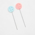 Булавки для квилтинга «Пуговица», 46 мм, 20 шт., разноцветные - Фото 4