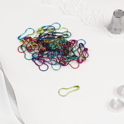 Булавки с круглым концом, 22 мм, 60 шт., разноцветные